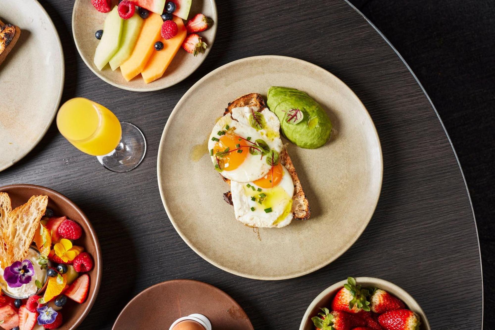 Melbourne Marriott Hotel Docklands Exterior photo Avocado and egg on toast